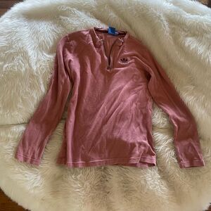 Pink adidas pull over